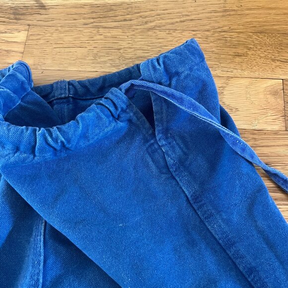 Vintage Royal Blue A1 Canvas Double-Knee Cotton Drawstring Chore Pants – Med/Lar - Picture 7 of 7